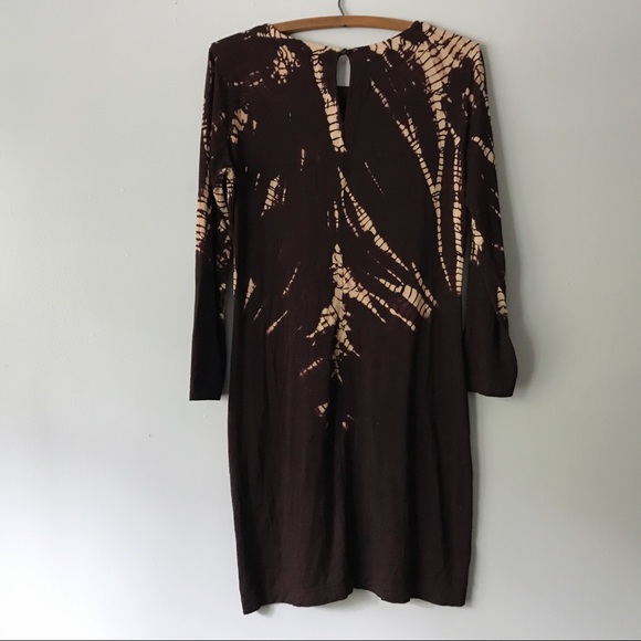 Gypsy05 Revolve Brown Tie Dye Bamboo Stretch Dress - Picture 3 of 5
